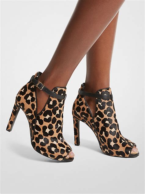 michael kors leopard print heels|high heel leopard boots.